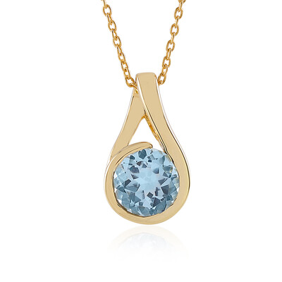 Sky Blue Topaz Silver Necklace