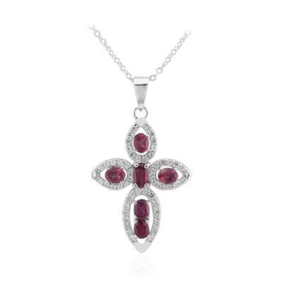 Malaya Garnet Silver Necklace