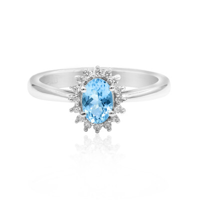 Santa Maria Aquamarine Silver Ring