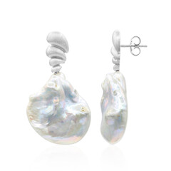 Freshwater pearl Silver Earrings (TPC)