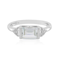 White Topaz Silver Ring