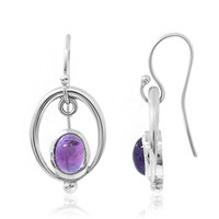 Amethyst Silver Earrings