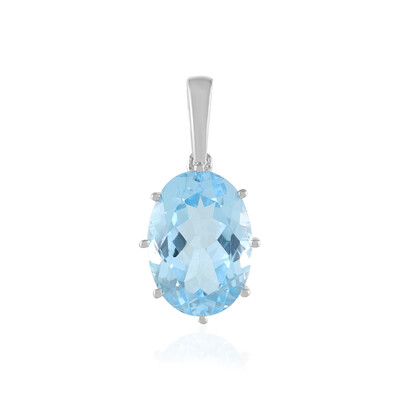 Sky Blue Topaz Silver Pendant