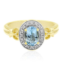 9K Medina Aquamarine Gold Ring