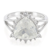 Ice Moon Quartz Silver Ring