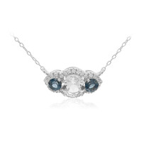 White Topaz Silver Necklace