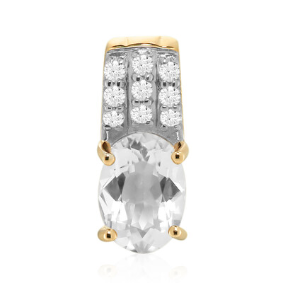 9K Mexican Hyalite Opal Gold Pendant