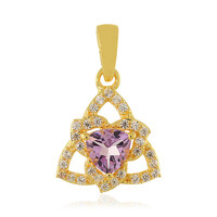 Rose de France Amethyst Silver Pendant