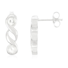 Mozambique Sapphire Silver Earrings