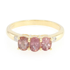 18K Unheated Padparadscha Sapphire Gold Ring (AMAYANI)