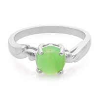 Imperial Chrysoprase Silver Ring