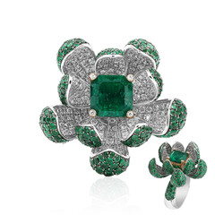 18K Colombian Emerald Gold Ring (Estée Collection)
