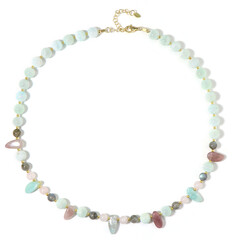 Rose Quartz Silver Necklace (Riya)
