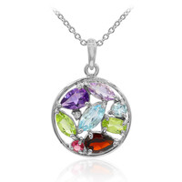 Sky Blue Topaz Silver Necklace
