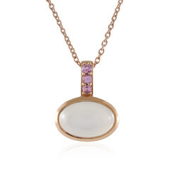 White Moonstone Silver Necklace (KM by Juwelo)