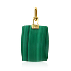 14K Malachite Gold Pendant
