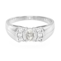 White Sapphire Silver Ring