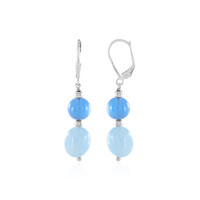 Aquamarine Silver Earrings