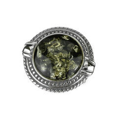 Baltic Amber Silver Ring