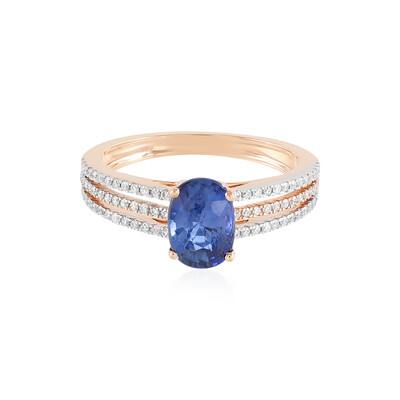 18K Ceylon Sapphire Gold Ring