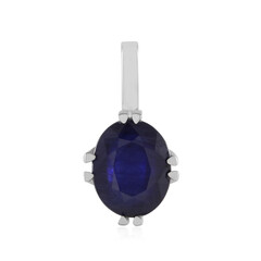 9K Madagascar Blue Sapphire Gold Pendant