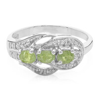 Cuprian Tourmaline Silver Ring