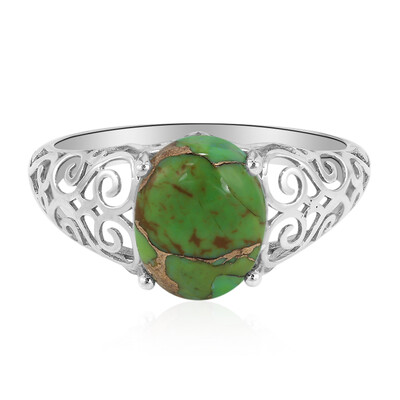 Kingman Green Mojave Turquoise Silver Ring