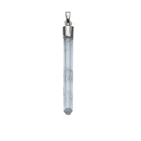 Aquamarine Silver Pendant