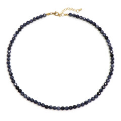 Blue Sapphire Silver Necklace