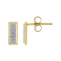 I4 (J) Diamond Silver Earrings