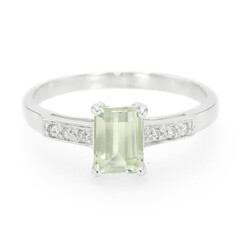 Canary Kunzite Silver Ring