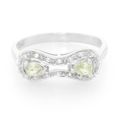 Cuprian Tourmaline Silver Ring