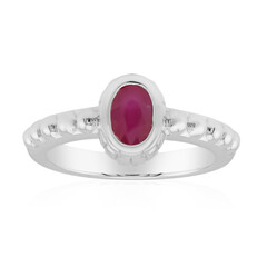Burmese Ruby Silver Ring (Pallanova)