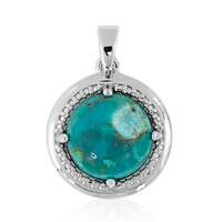 Kingman Blue Mojave Turquoise Silver Pendant
