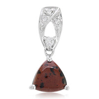 Mahogany Obsidian Silver Pendant