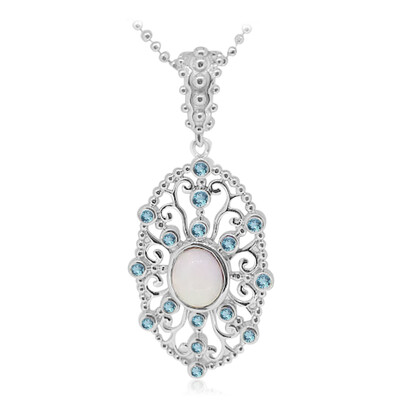 Welo Opal Silver Necklace (Dallas Prince Designs)