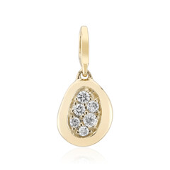 9K SI1 (G) Diamond Gold Pendant