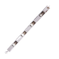 Bi Colour Quartz Silver Bracelet