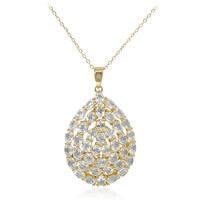 White Topaz Silver Necklace