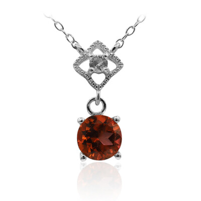 Mandarin Topaz Silver Necklace