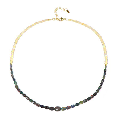 Mezezo Opal Silver Necklace
