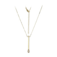 Zircon Silver Necklace (Adela Silber)