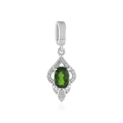 Russian Diopside Silver Pendant