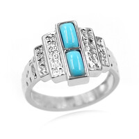 Sleeping Beauty Turquoise Silver Ring (Faszination Türkis)
