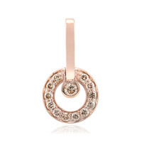 9K SI1 Argyle Rose De France Diamond Gold Pendant