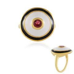 Brazilian Pink Tourmaline Silver Ring