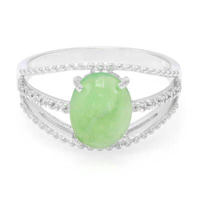 Imperial Chrysoprase Silver Ring