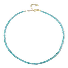 Blue Apatite Silver Necklace