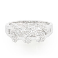 White Topaz Silver Ring
