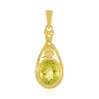 Lemon Quartz Silver Pendant